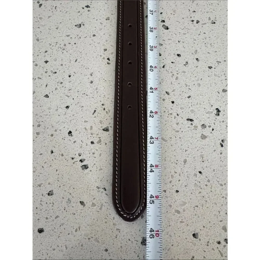 L.L. BEAN Genuine Leather Brown Belt Solid Brass Buckle Classic Men’s Size 40